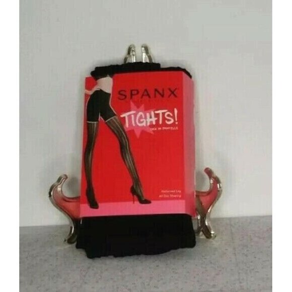 Spanx Assets Mama Stripe Tights, Maternity Black Shapes Firms Size1/A = Small - Picture 2 of 4